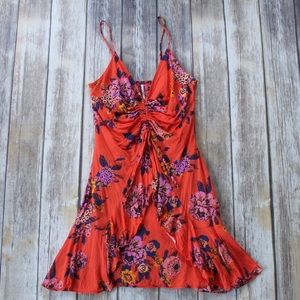 FreePeople Flowing Ruffle Dress